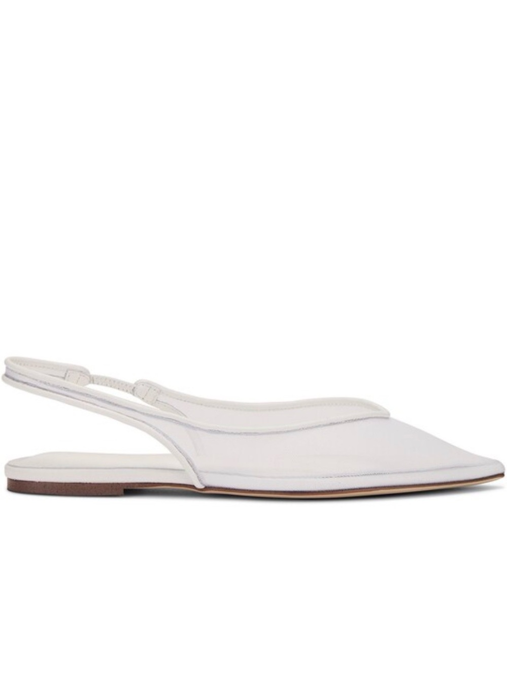 TONY BIANCO JAZZ FLATS IN WHITE NYLON | VERY SLIGHTLY USED